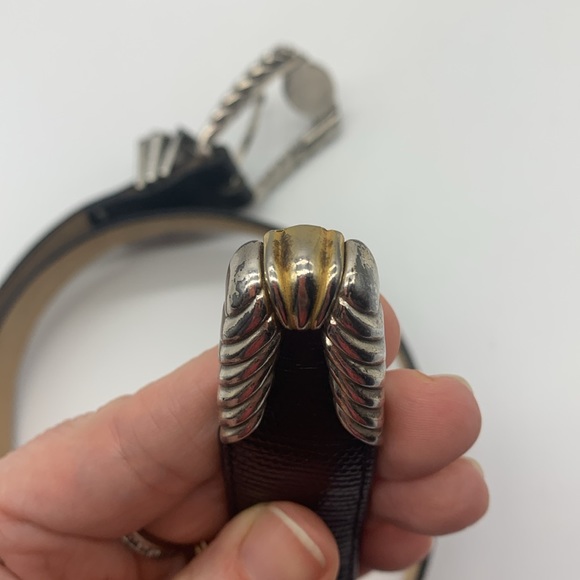 Vintage Brighton Museum Collection Belt Roman Coins Black Leather Sz Large FLAWS - Picture 8 of 16